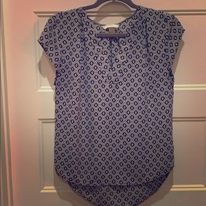 Black and white blouse